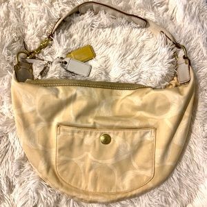 Coach Cream Purse Handbag m05J 133